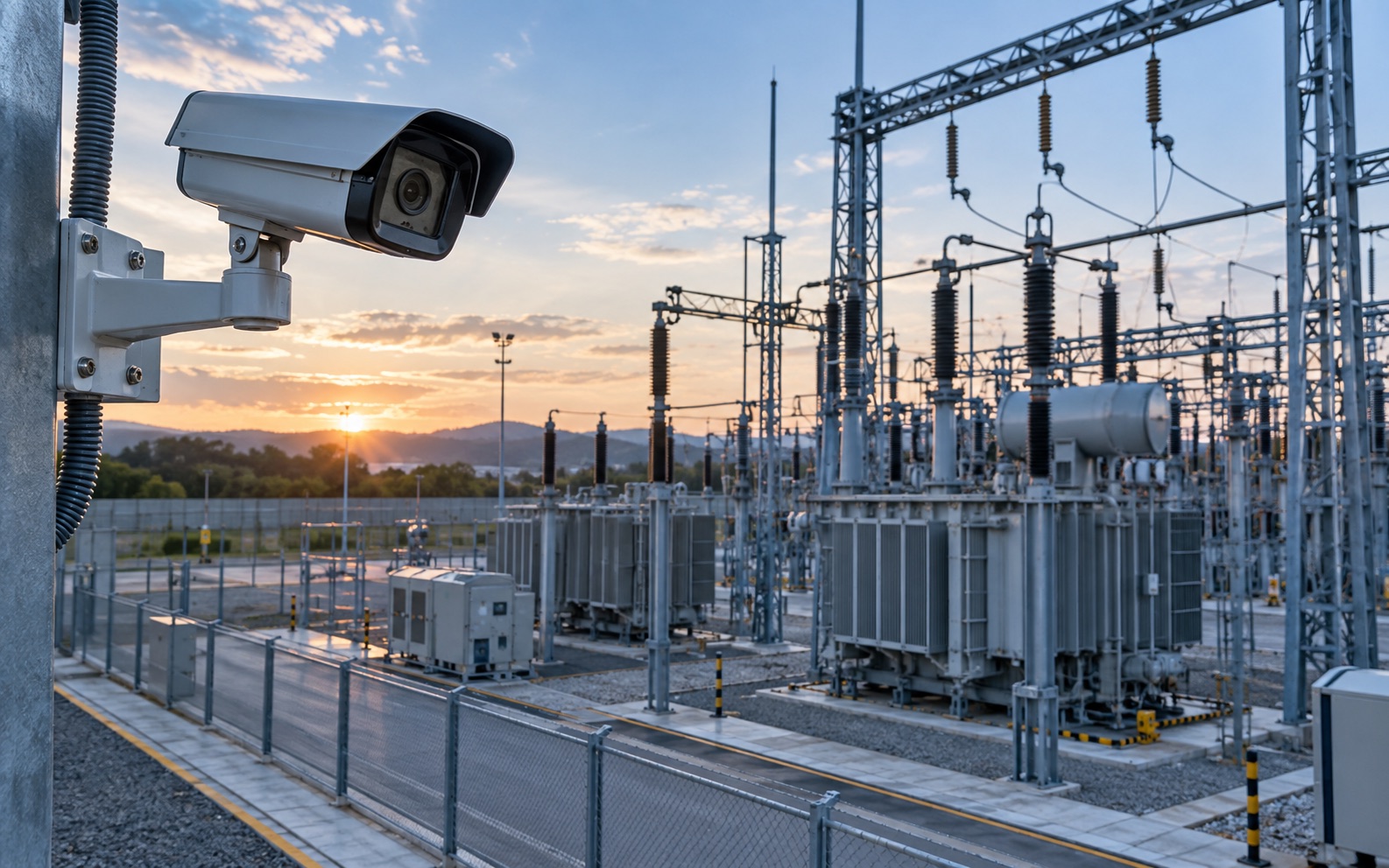 Câmera protege instalação de energia